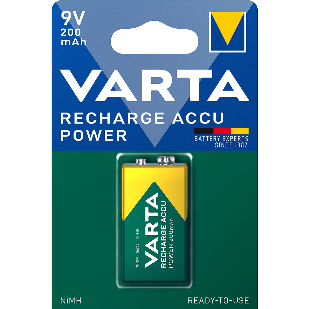 6F22 AKU.VARTA R2U 200mAh (56722) 9V