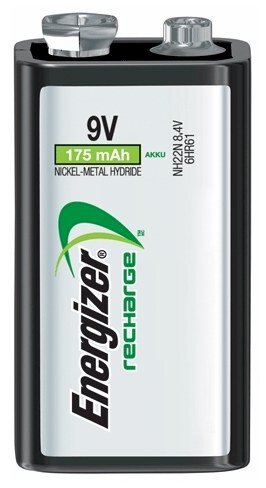 6F22 AKU.ENERGIZER 175mAh NI-MH 9V HR22