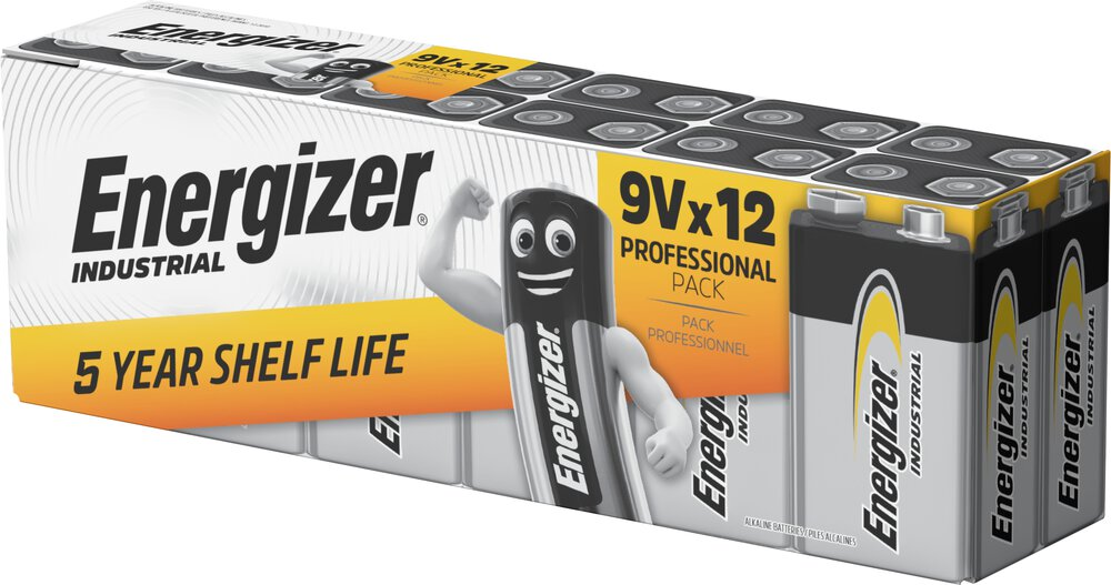 6LR61 9V 12PAK INDUSTRIAL ENERGIZER