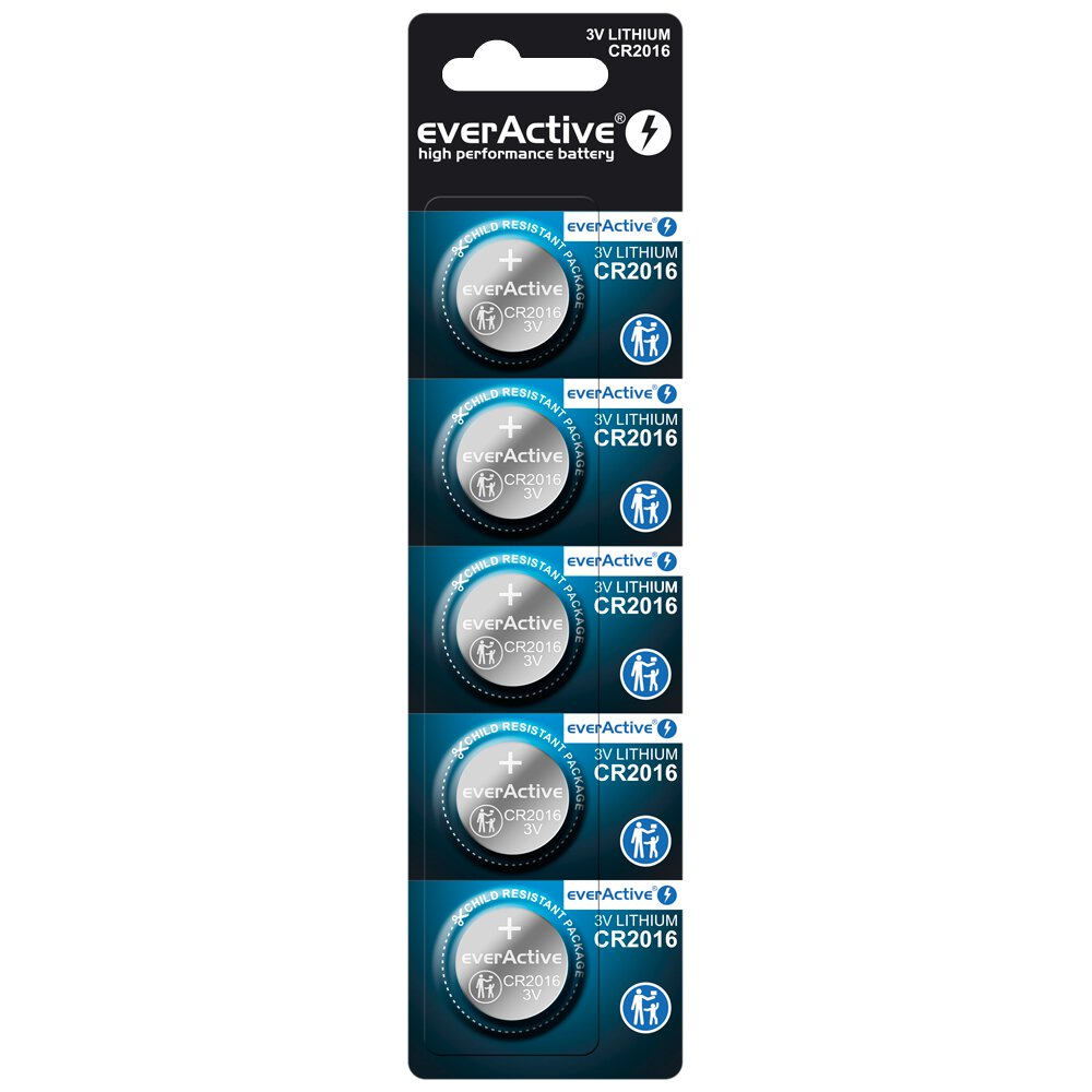 CR2016 5BL everActive BLISTER baterie litowe