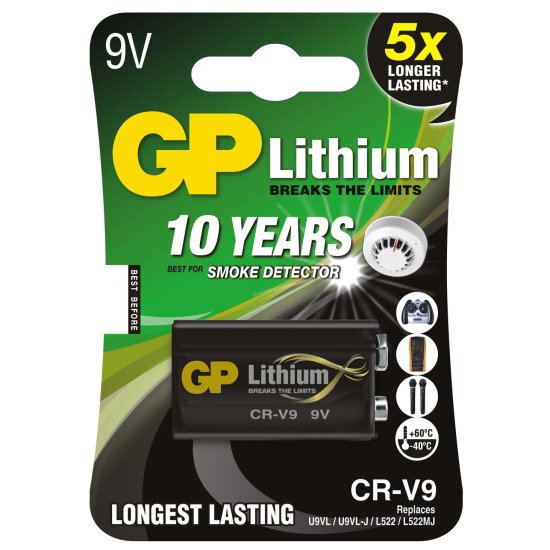 9V 1BL GP Lithium CR-V9 6f22