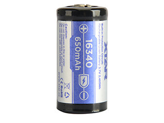 akumulator z zabezpieczeniem XTAR 16340 650mAh