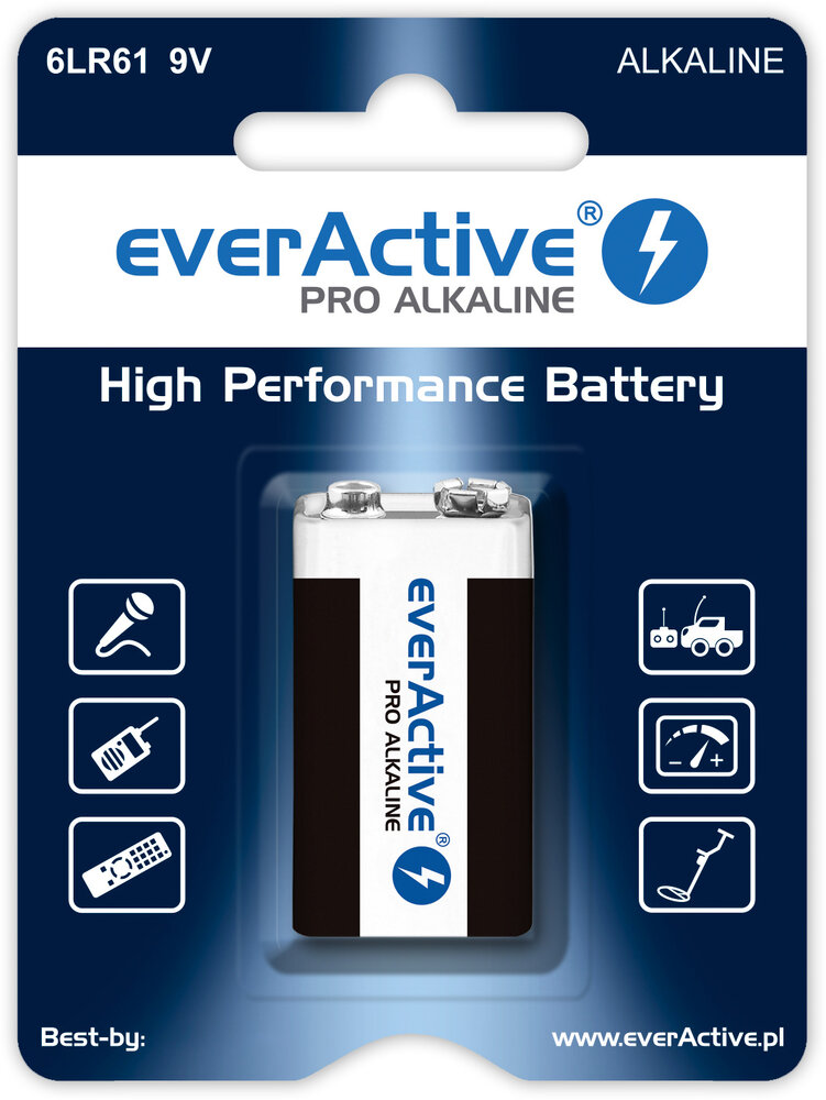 6LR61 1BL everActive Pro Alkaline