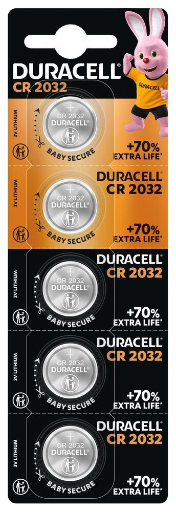 CR2032 5BL HSDC DURACELL 3V DL2032