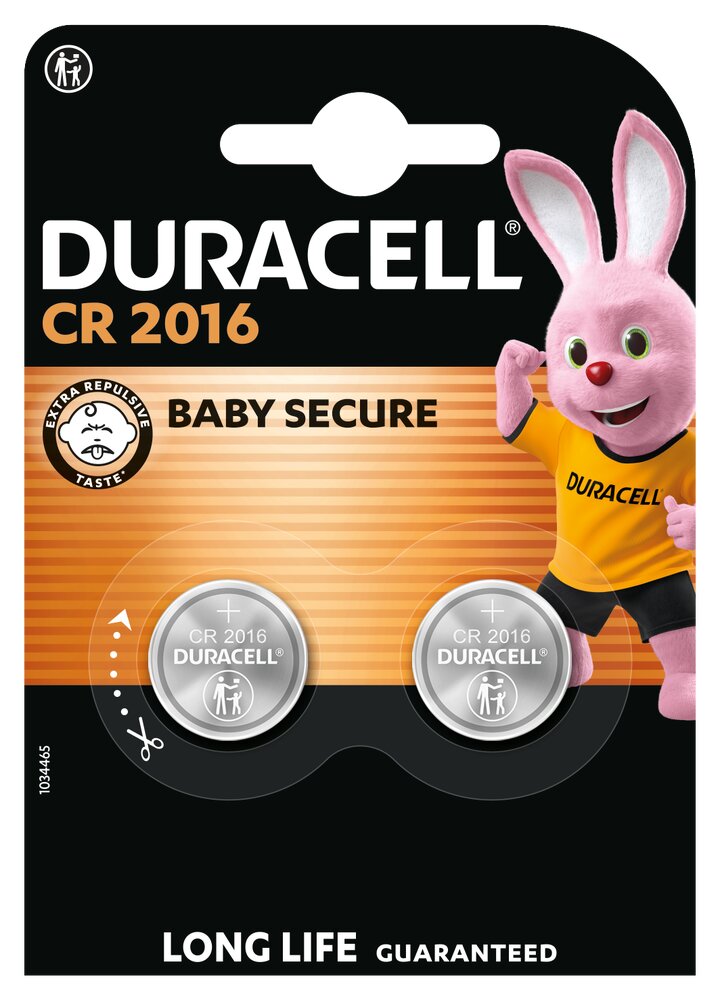 CR2016 2BL DURACELL 3V DL2016