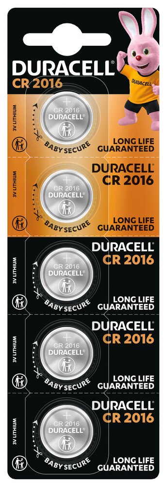 CR2016 5BL HSDC DURACELL 3V DL2016