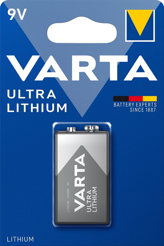 9V 1BL VARTA bateria litowa (6122) L522 LA522 CRV9