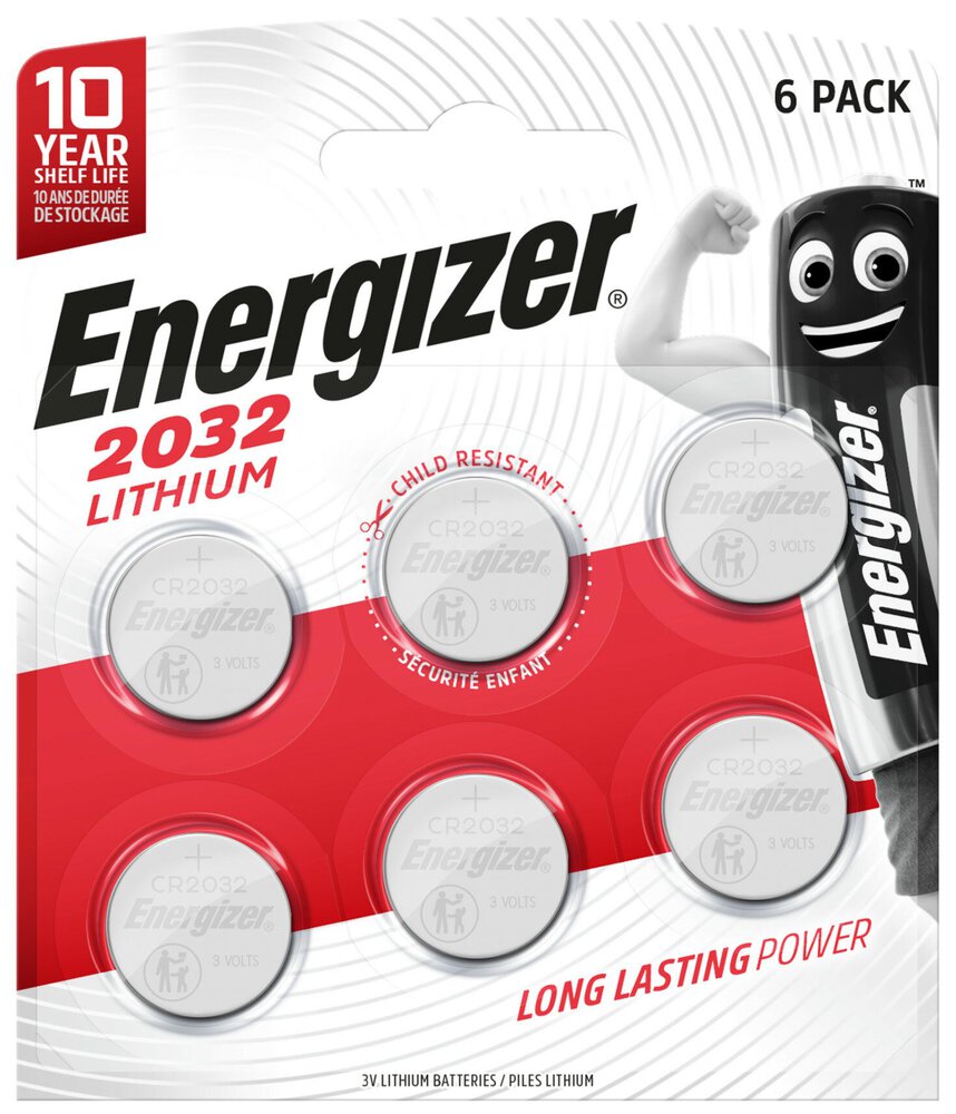 CR2032 6BL ENERGIZER BATERIA ECR2032