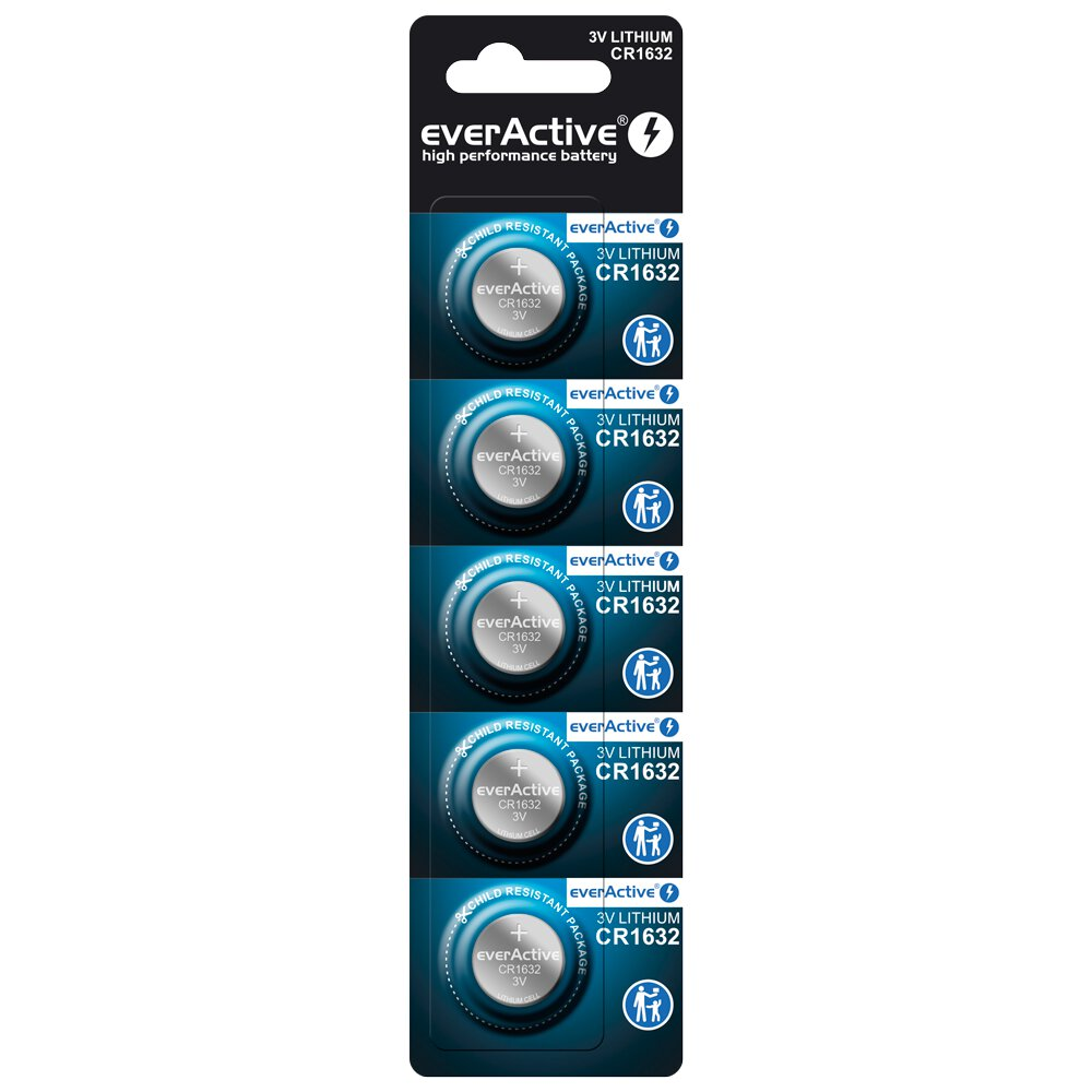 CR1632 5BL everActive BLISTER baterie litowe