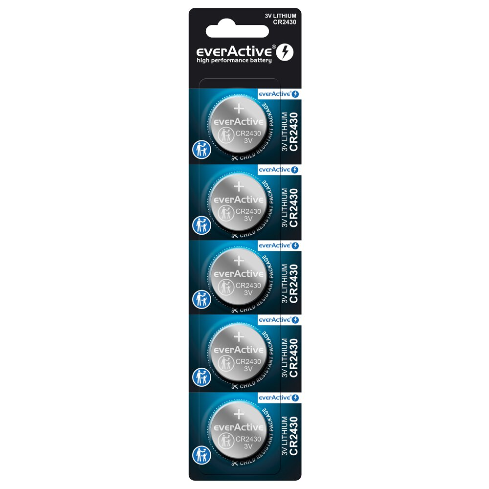 CR2430 5BL everActive BLISTER baterie litowe