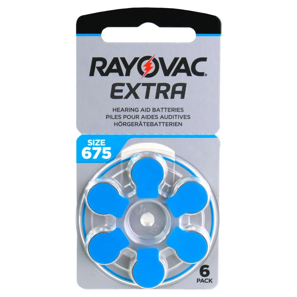 Baterie do aparatów słuchowych Rayovac Extra 675 6 szt.