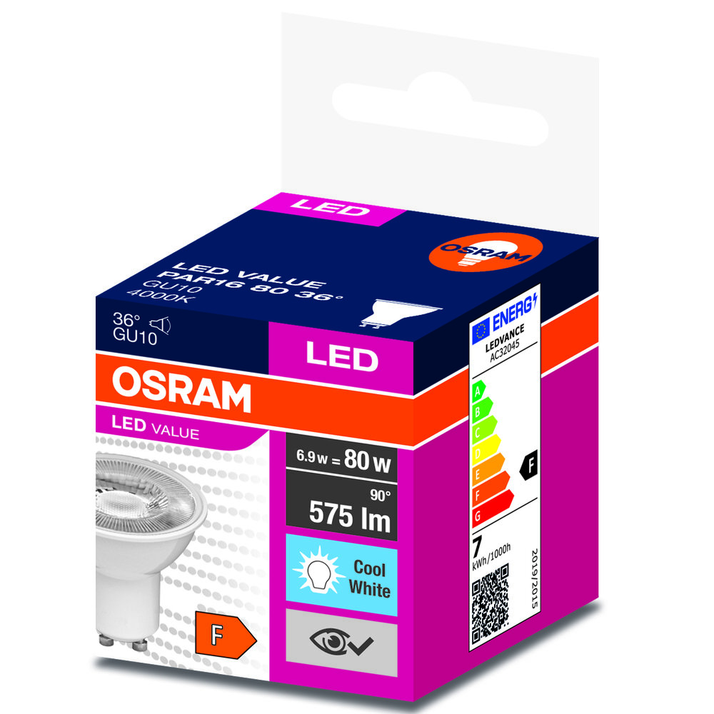 Żarówka LED 6,9W GU10 Osram Naturalna 4000K 36°