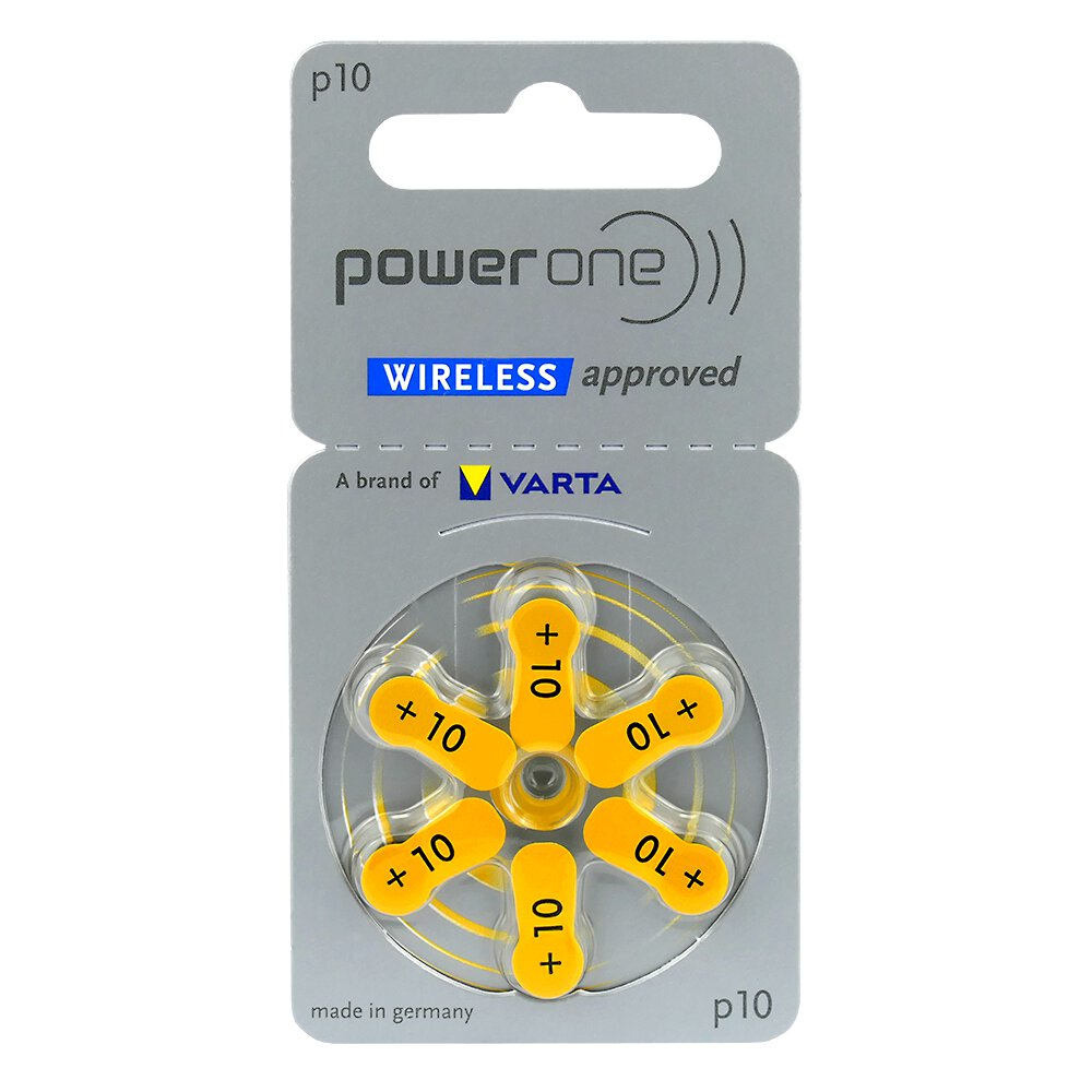 Baterie do aparatów słuchowych Power One 10 6 szt.