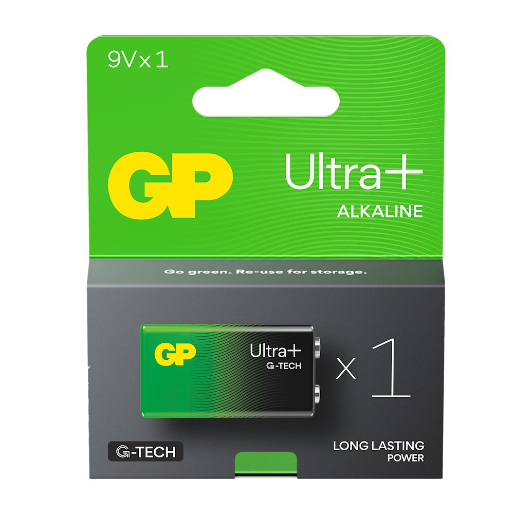 6LR61 1BL GP Ultra+ Alkaline (G-TECH)