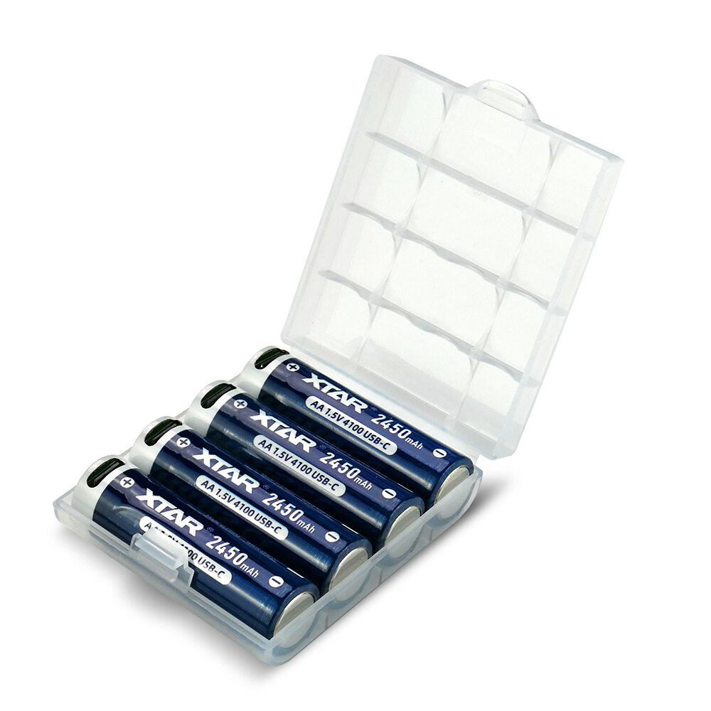 4x XTAR R6/AA 1.5V Li-ion 2450mAh USB-C BOX HPS