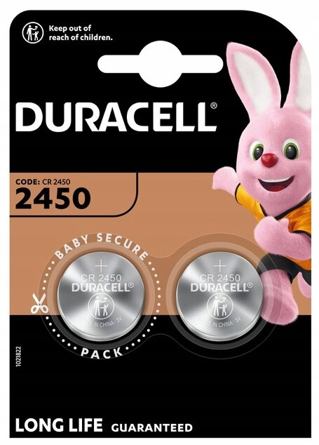CR2450 2BL DURACELL 3V DL2450