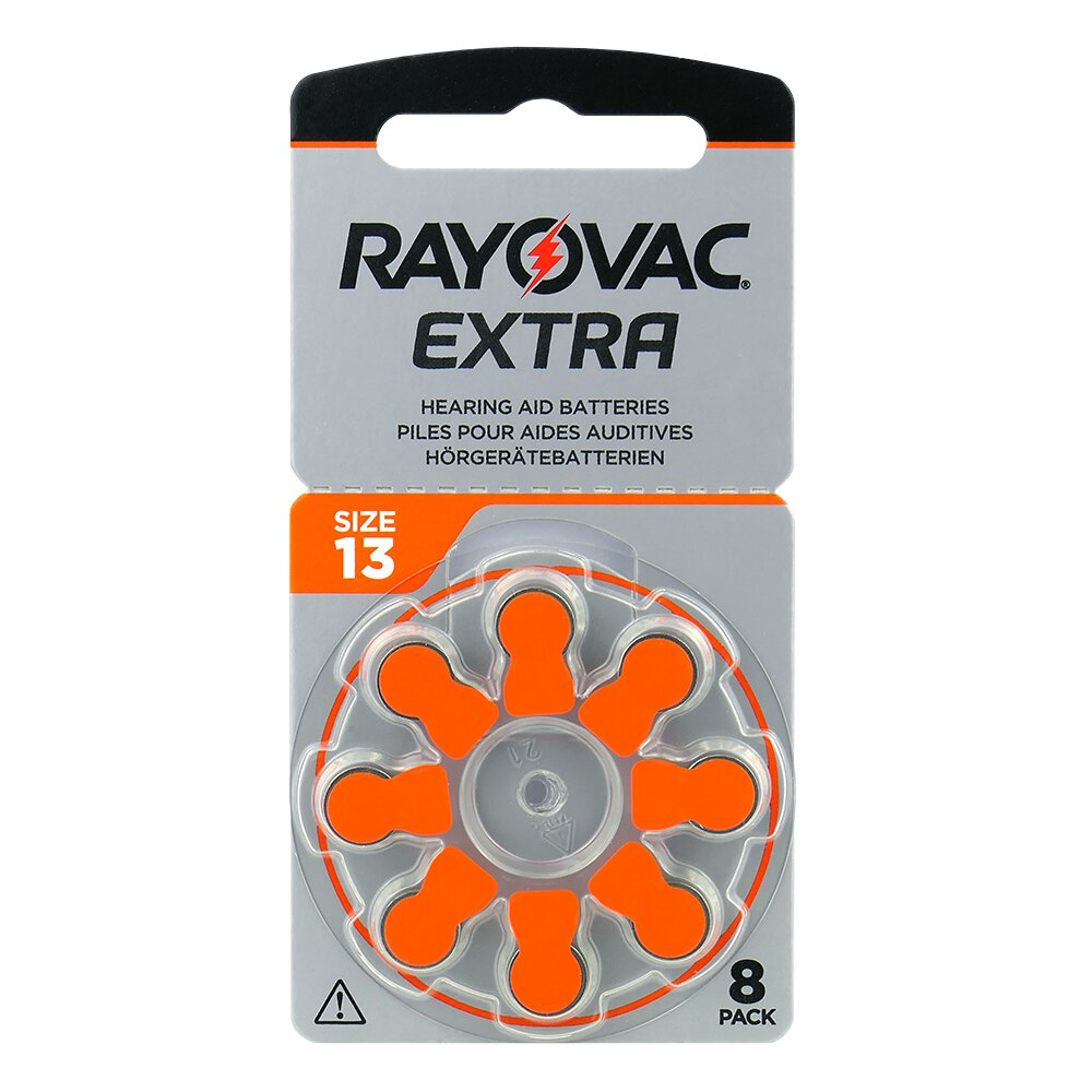 Baterie do aparatów słuchowych Rayovac Extra 13 8 szt.