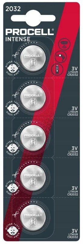 CR2032 5BL PROCELL DURACELL 3V