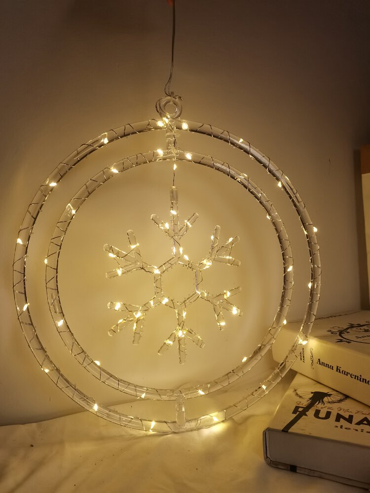 Dekor. świąt płatek BAT modee WARM 60LED ML-C3009