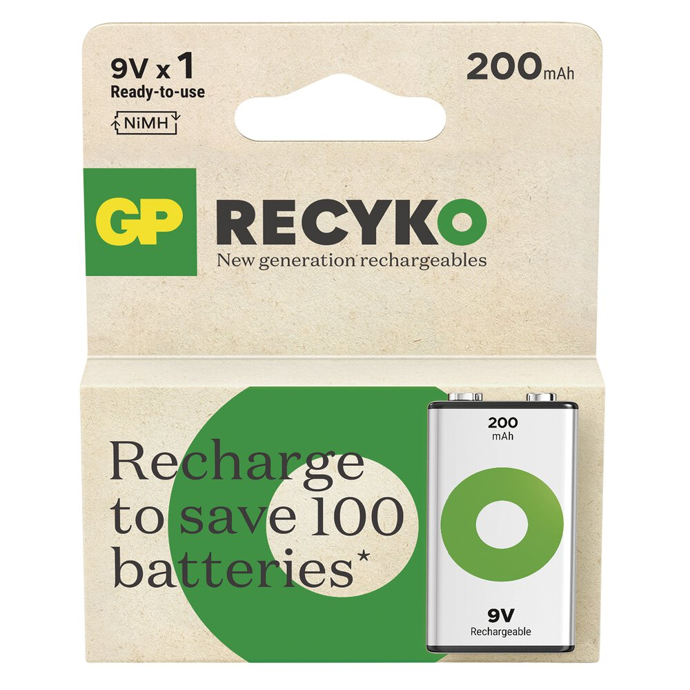 6f22 AKU 1BL GP ReCyko 200mAh (new)