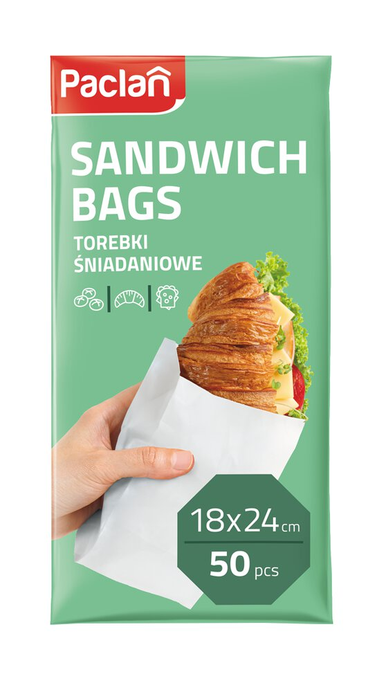 Torebki papierowe śniadaniowe Paclan 50szt