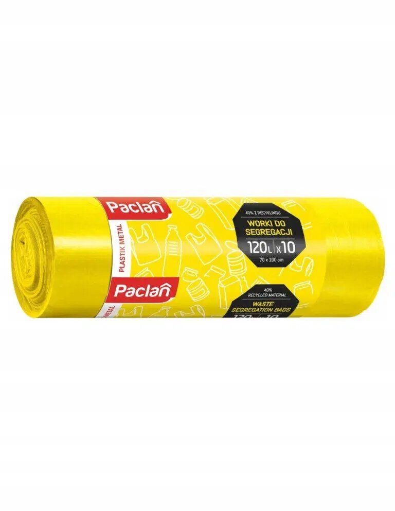 Worek do segr plastik Paclan 120l 10 szt żółty