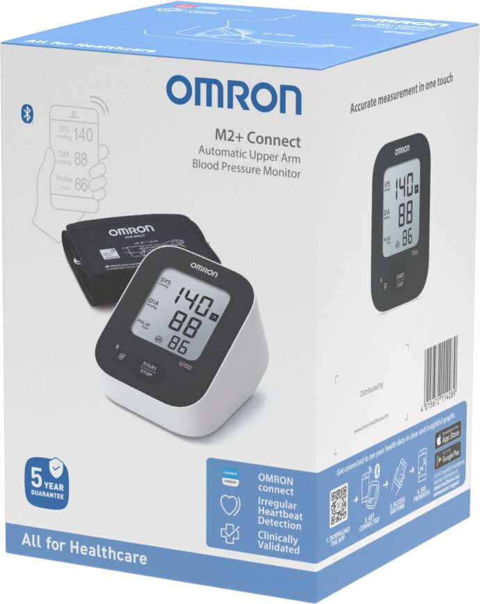 Ciśnieniomierz naramienny. OMRON M2+ Connect HEM-7188T1-LE
