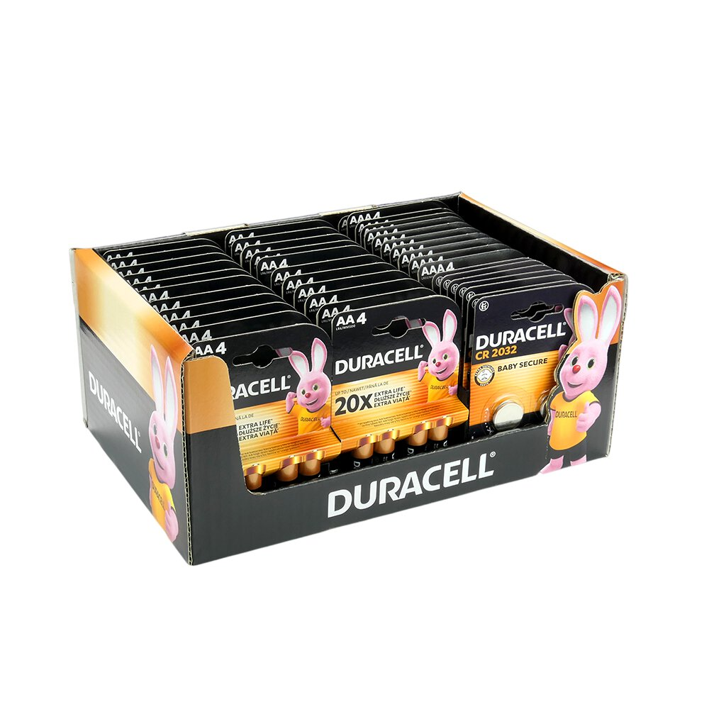 Zes. Duracell 22xAA 4BL 11xAAA 4BL 7xCR2032 2BL