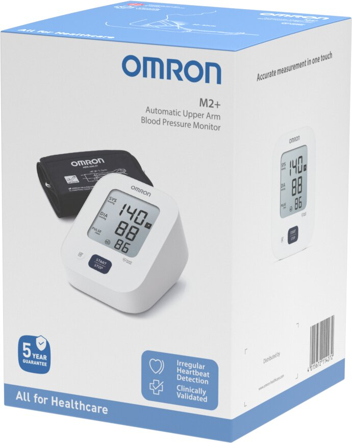 Ciśnieniomierz naramienny. OMRON M2+ HEM-7188-LE
