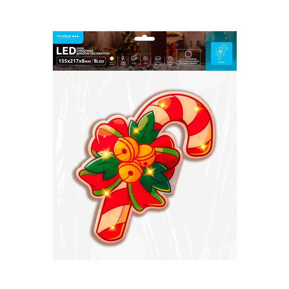 Dek. laska BAT modee 15x22cm WARM 8LED ML-C4009